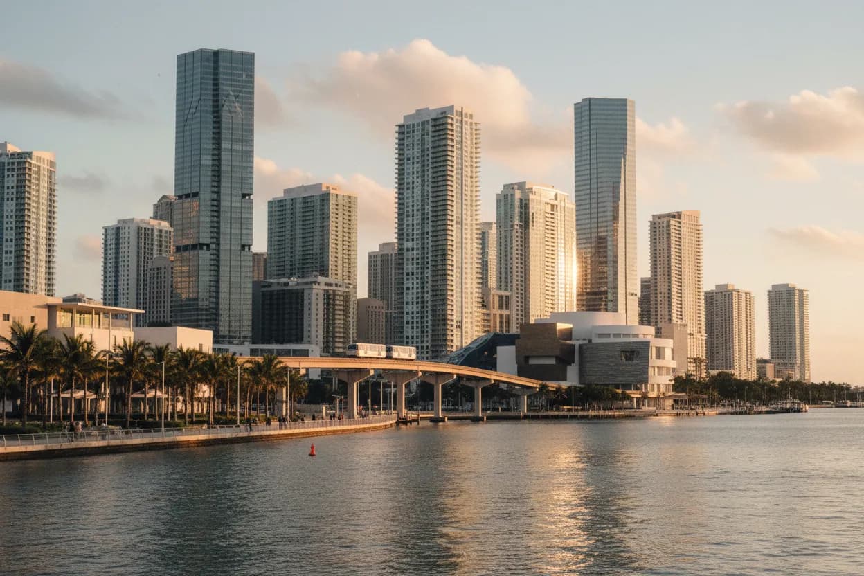 Realistic city scene for klm dubai riyadh flight suspension: How to Navigate Miami Without Guessing