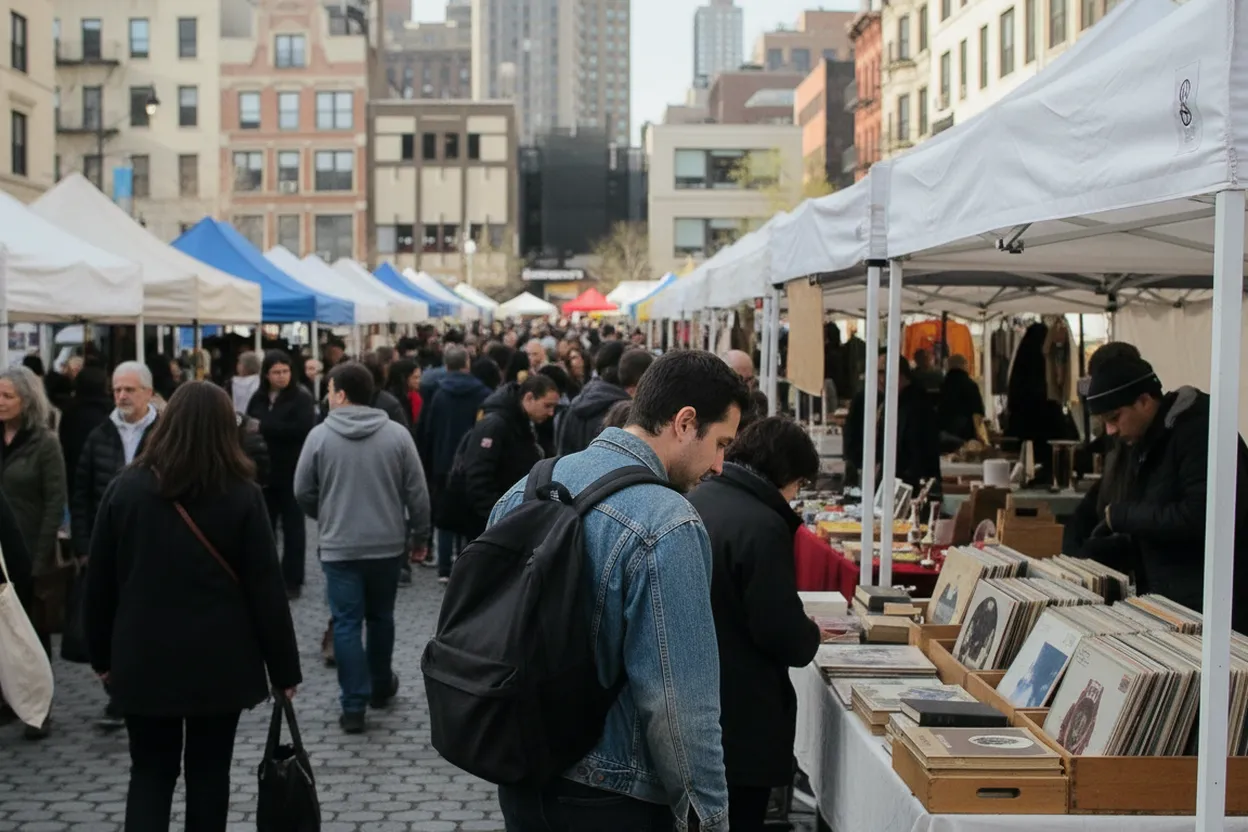 NYC experience scene for Identifying Baseball Memorabilia Featuring jeff kent at NYC Flea Markets
