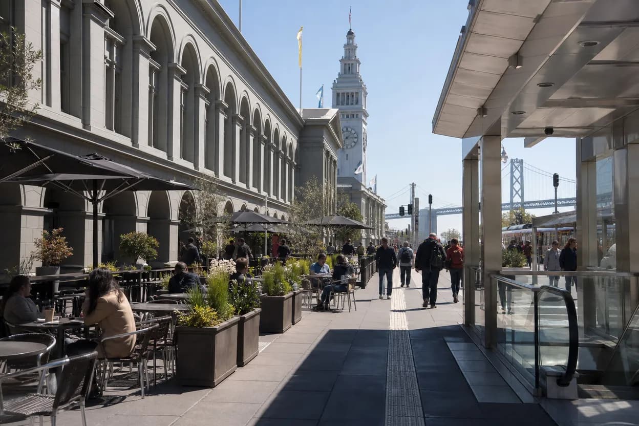 Editorial detail for uli latukefu in San Francisco: Embarcadero dinner, BART, and waterfront route