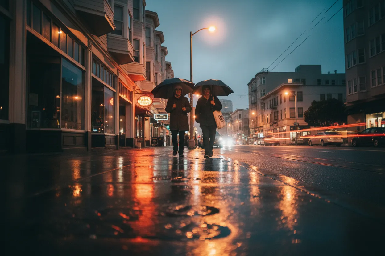 Practical city scene for SF Jinya Ramen Near Me for Cold Weather Comfort