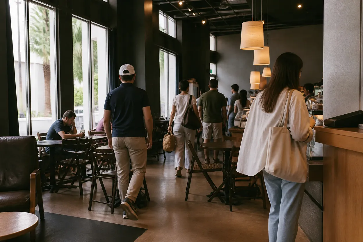 Miami experience scene for abdul el-sayed Cafe Plan Before a Miami Civic Talk