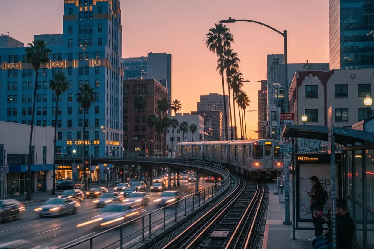 Realistic city scene for kelsey plum: A Los Angeles Night Out With Backups