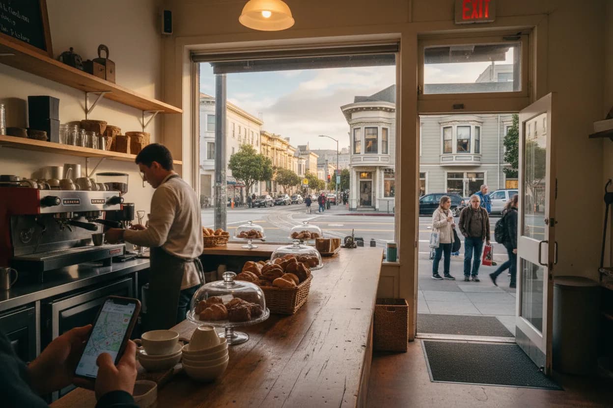Realistic San Francisco scene for SF Food Places Near Me After Museum Visits