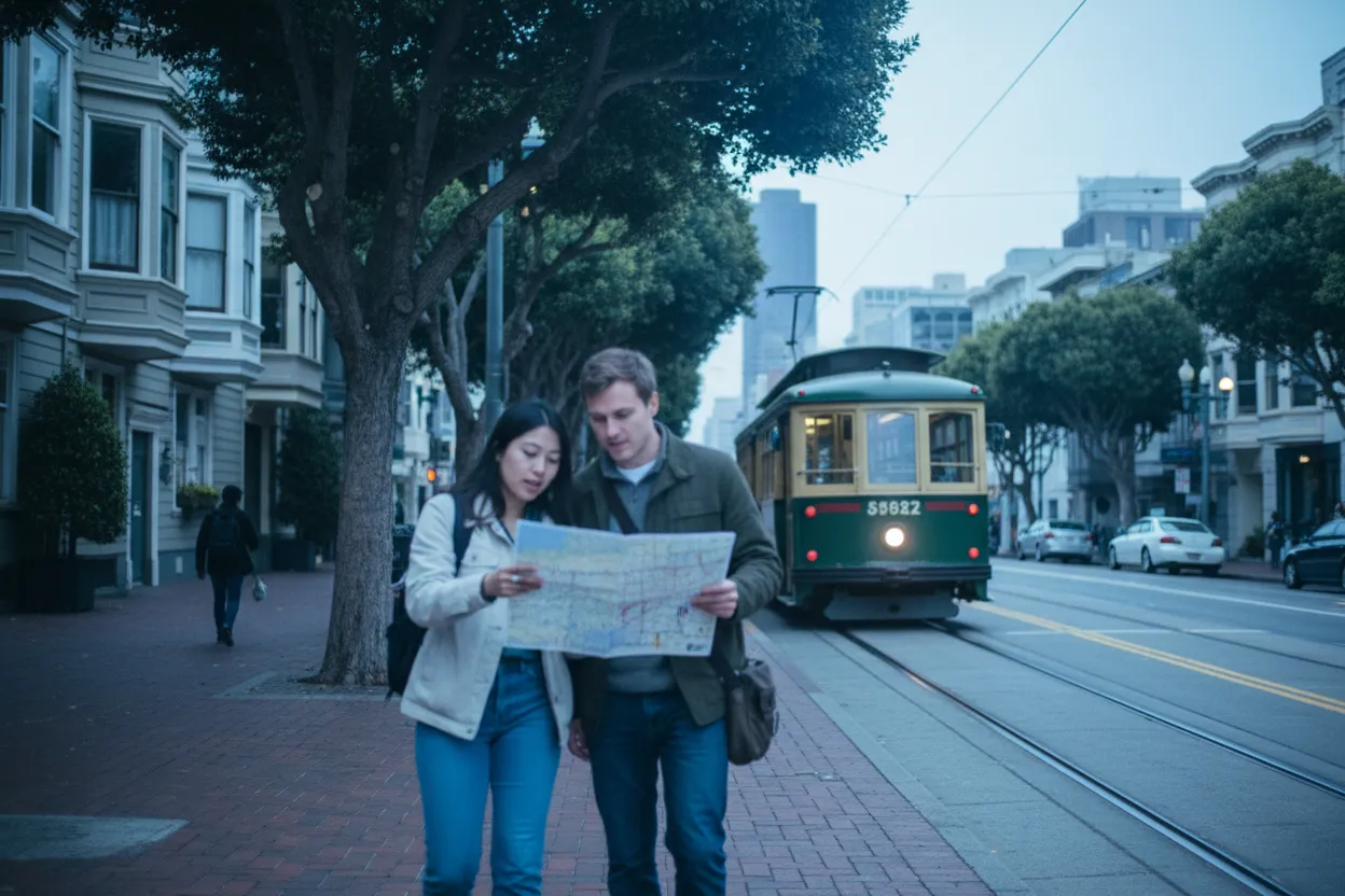 Practical city scene for San Francisco IMAX Guide for 70mm Movie Fans