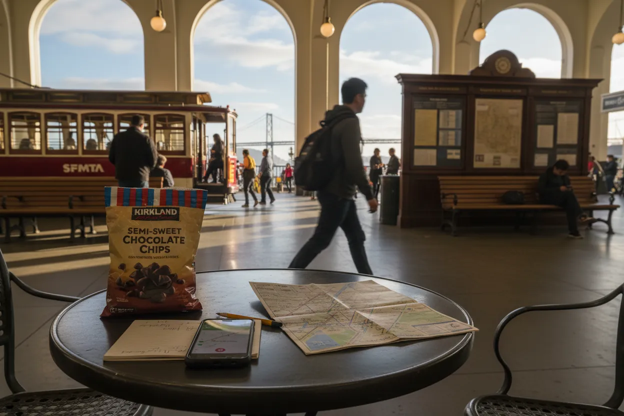 Local detail for kirkland chocolate chips: The San Francisco Source-Checking Route