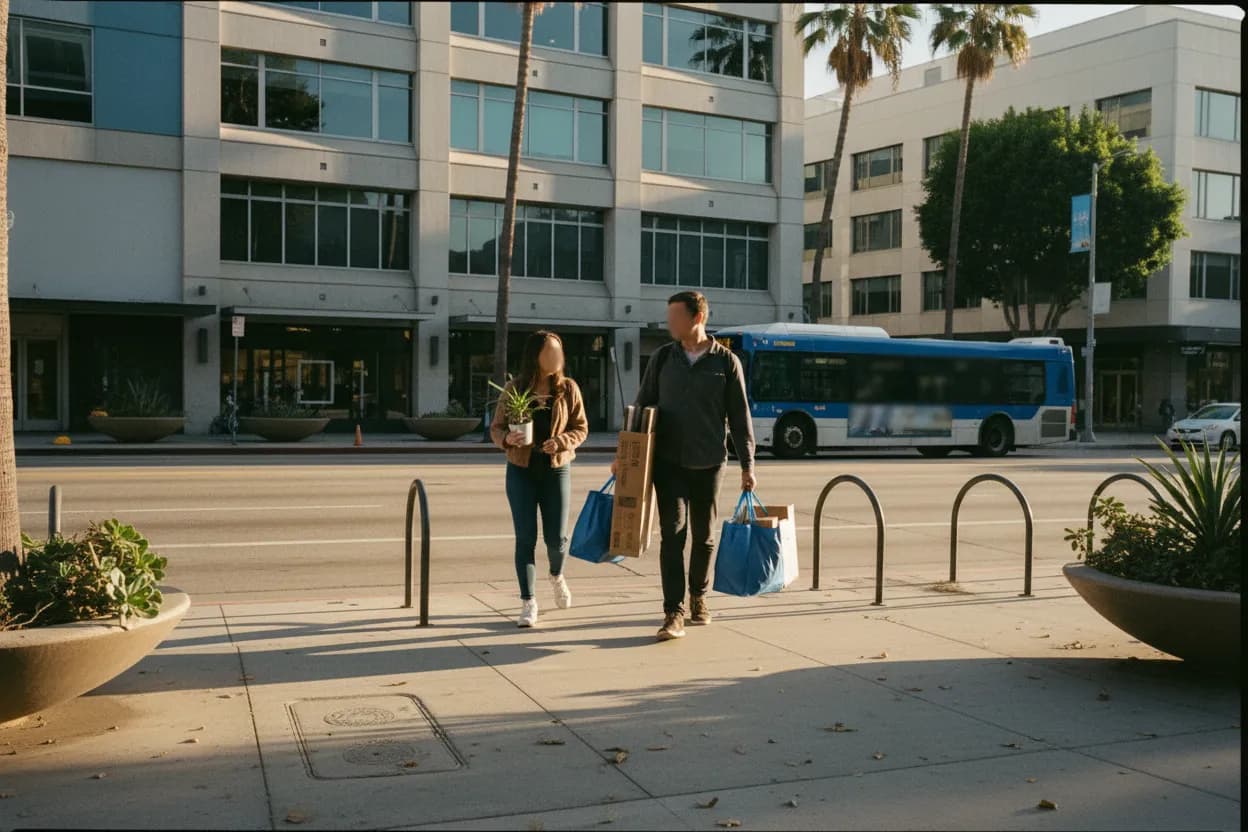 Practical city scene for LA IKEA Near Me for Small Apartment Furniture Trips