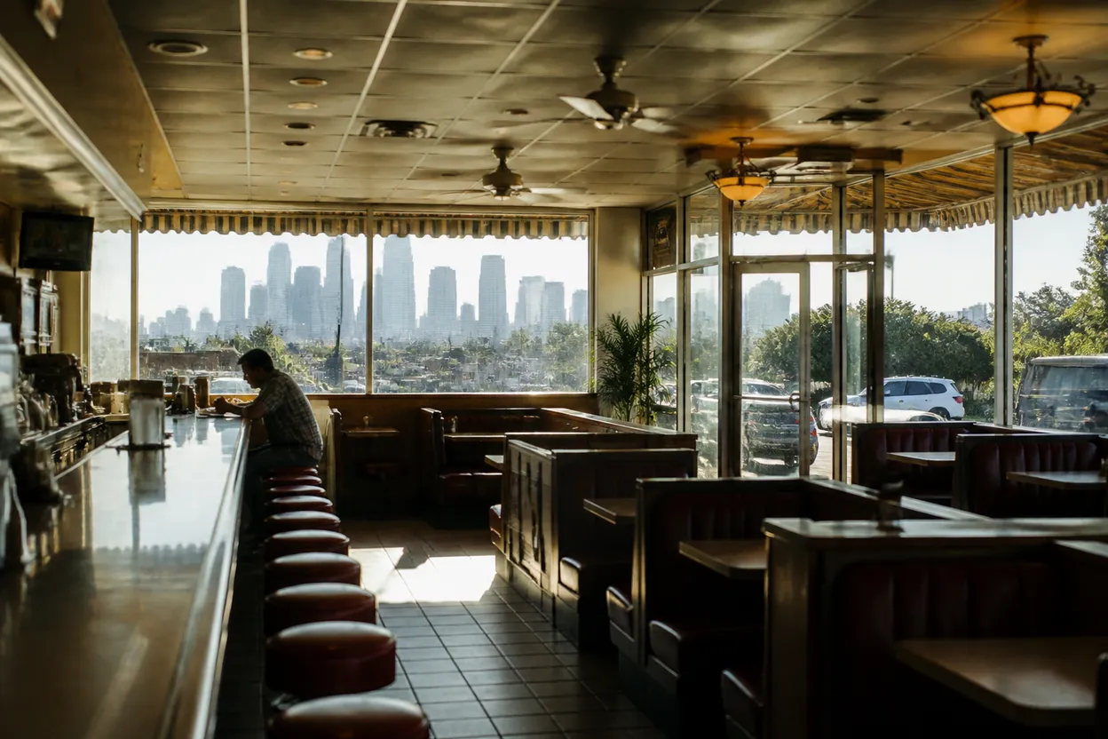 Realistic city scene for gann fire: Public Spaces for a Free Los Angeles Reset