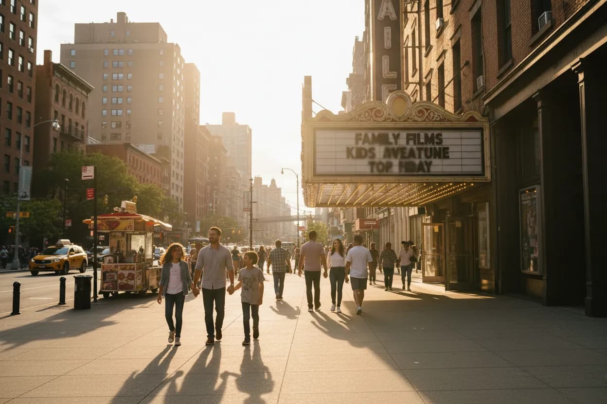 Realistic NYC scene for NYC Kids Movies Guide for Family-Friendly Theater Days