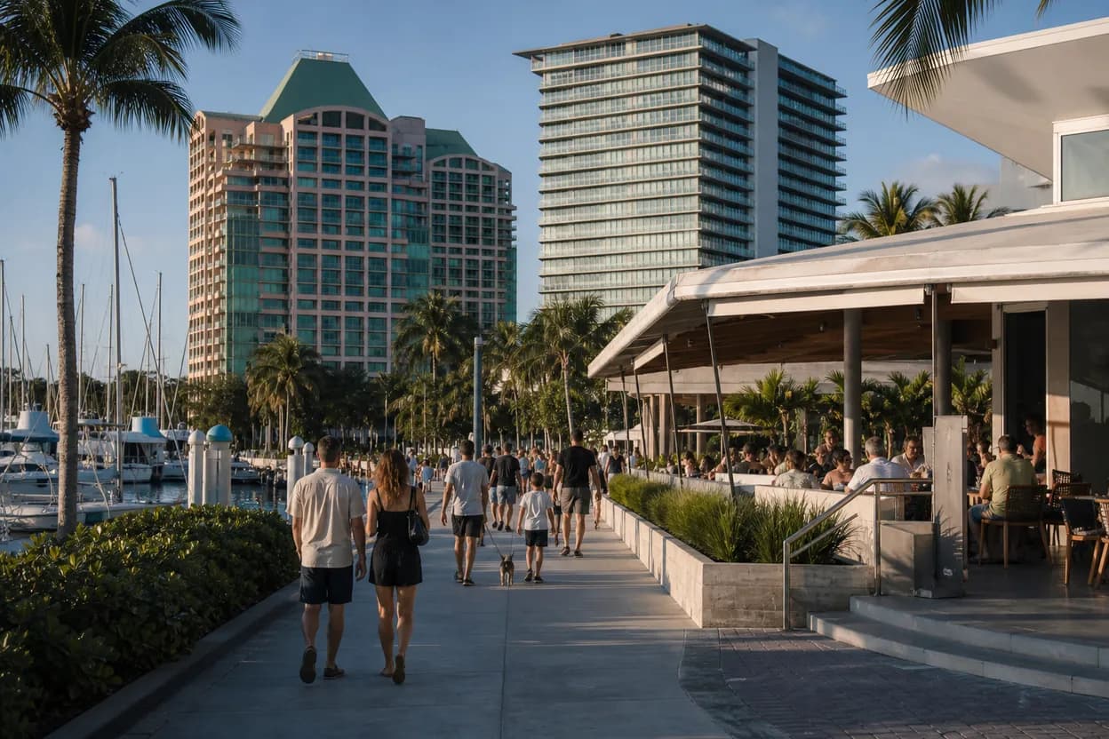 Miami experience scene for Where drew brees Fans Walk Miami’s Coconut Grove Game Route