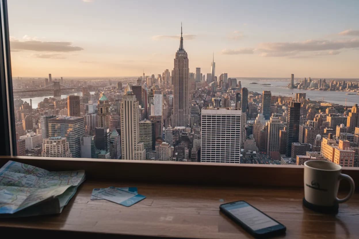 Realistic city scene for verity trailer: What to Do Around NYC This Weekend