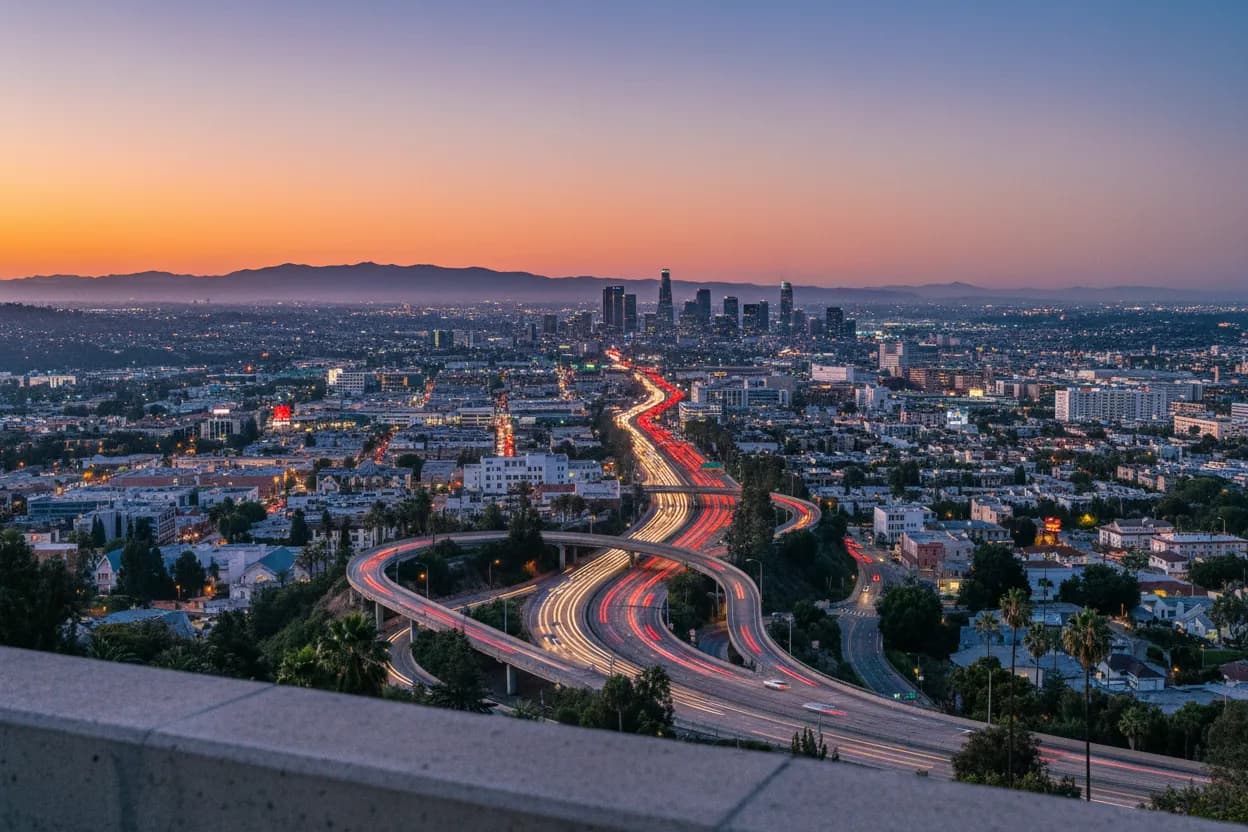 Realistic city scene for elon musk terafab construction plan: A Useful Los Angeles City Guide