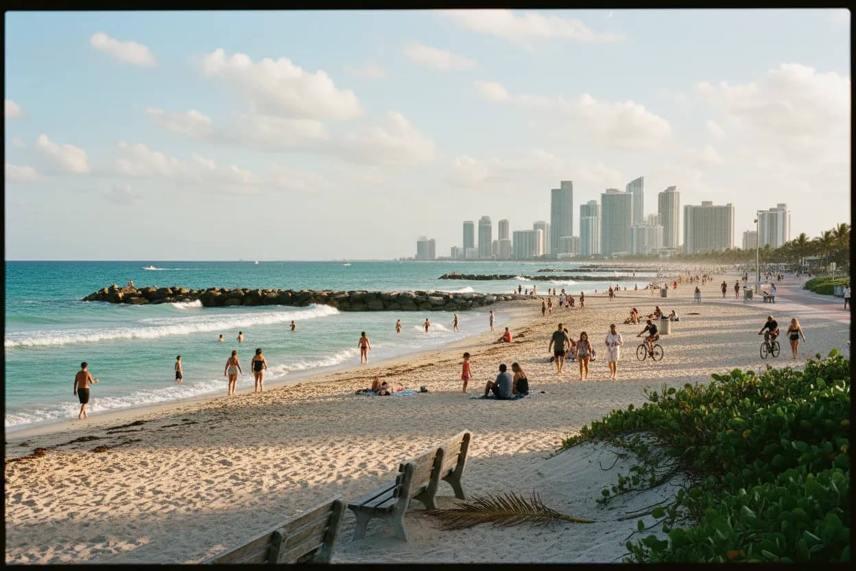 Realistic city scene for today with jenna & sheinelle: A Free Miami Day With Backups