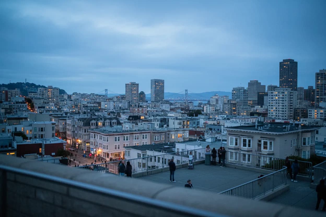 Realistic San Francisco scene for SF Sushi Near Me for Weeknight Reservation Searches
