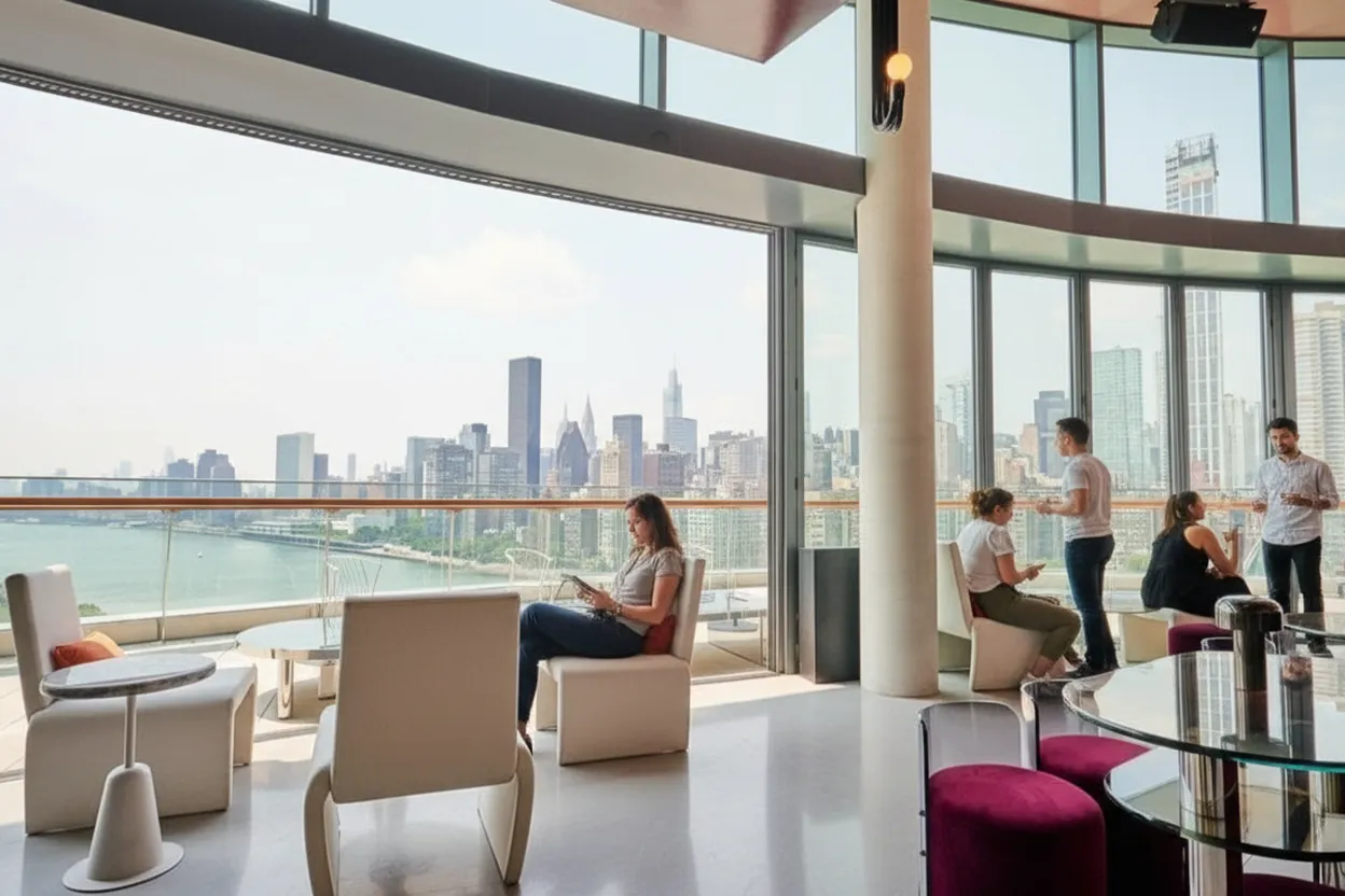 Cover scene for Panorama Room on Roosevelt Island for Skyline Drinks Without Midtown Crush