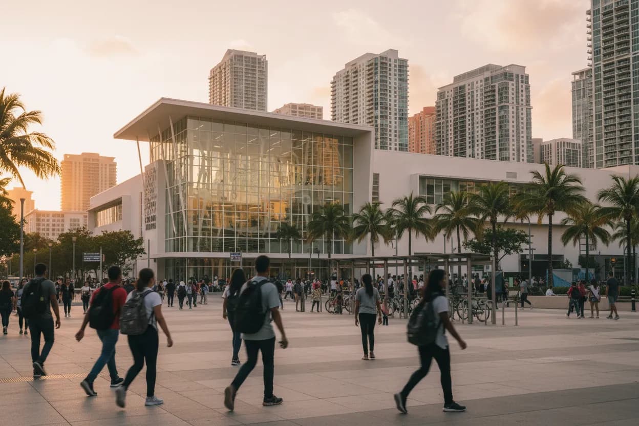 Realistic city scene for jeffrey dean morgan: The Miami Source-Checking Route