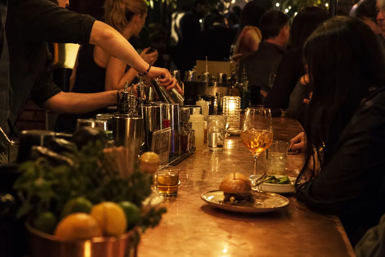 Editorial detail for The DL Retractable Rooftop for a Rain-Threat Birthday Night Downtown