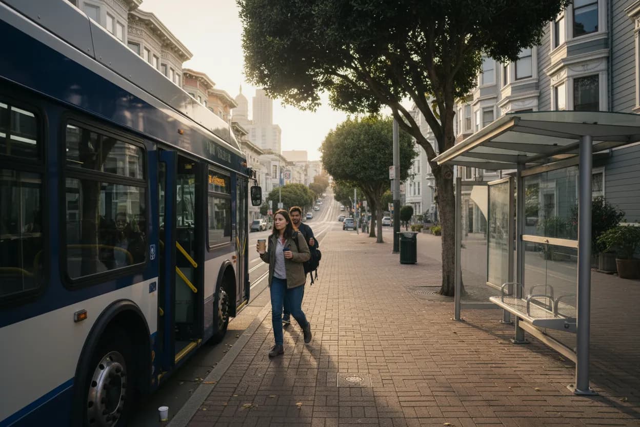 Practical city scene for sitcom: A Transit-Smart San Francisco Area Guide
