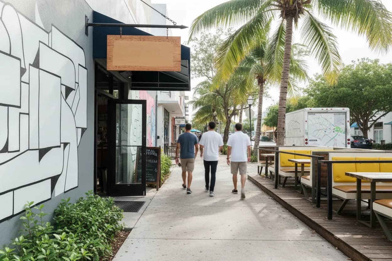Miami experience scene for Miami Coffee Shops for Following the MLB Trade Deadline Action