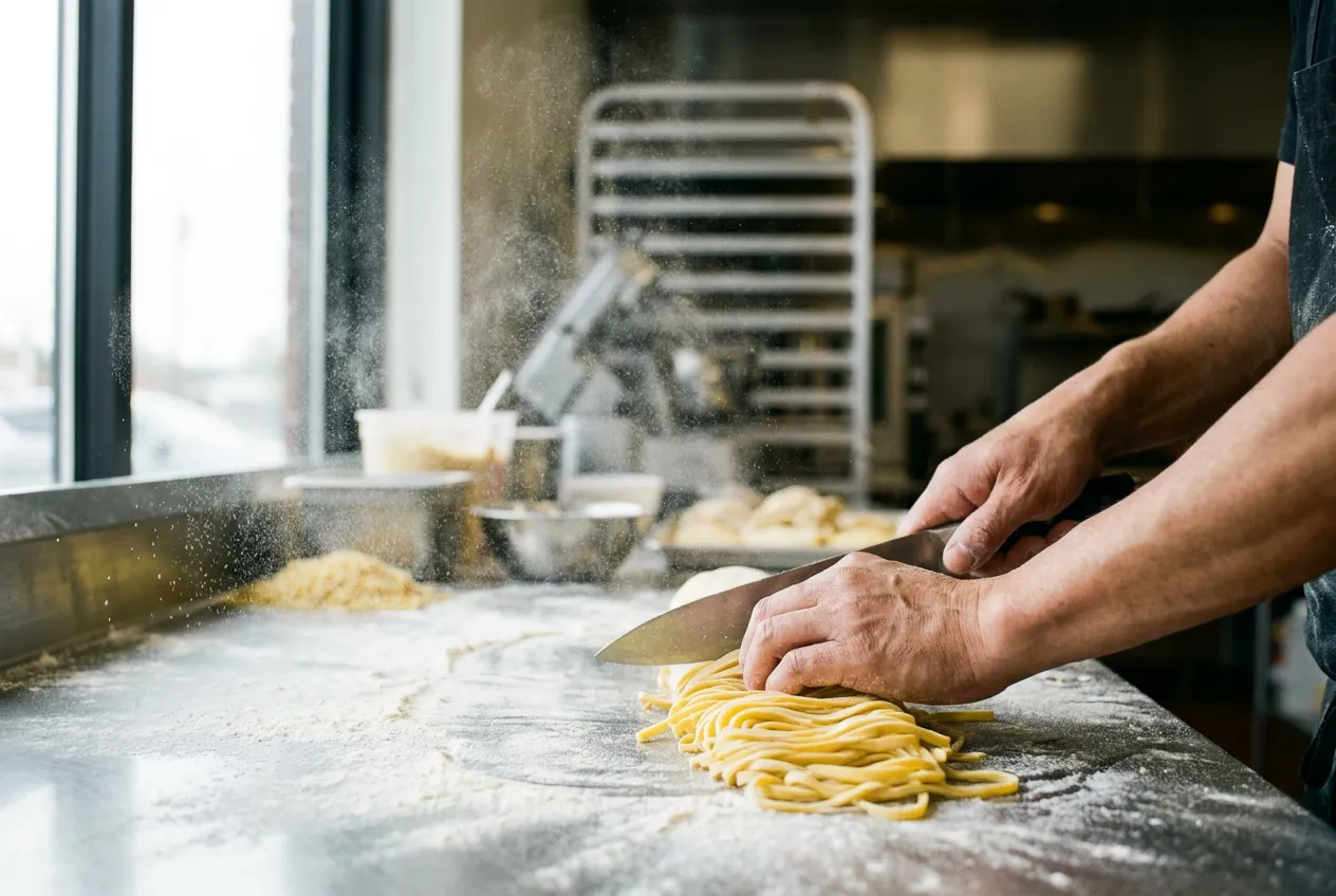 Ramen Lab Eatery in Wynwood, Miami — scene photograph