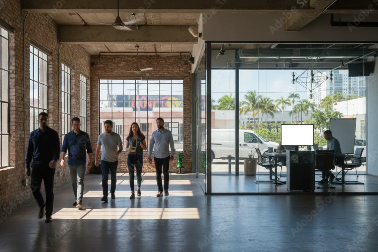 Miami experience scene for Miami Tech Meetups: Where to Network and Discuss SK Hynix Innovations