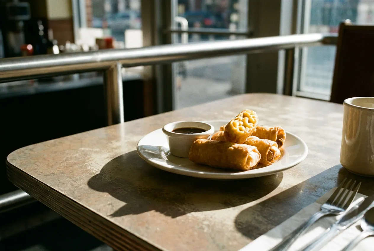 Cafeteria in Chelsea, New York City — cover photograph