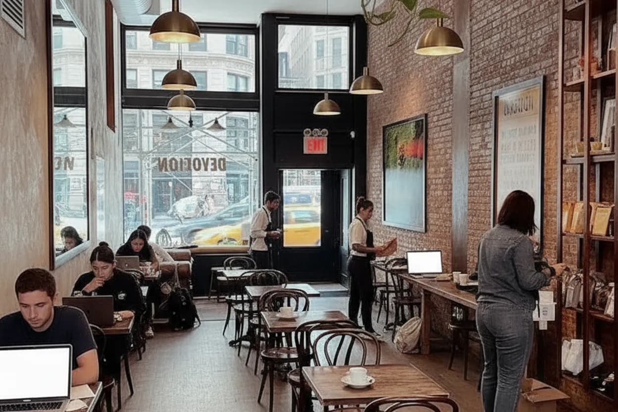 Cover scene for NYC Coffee Shops: Finding Calm Amidst Shemar Stewart News