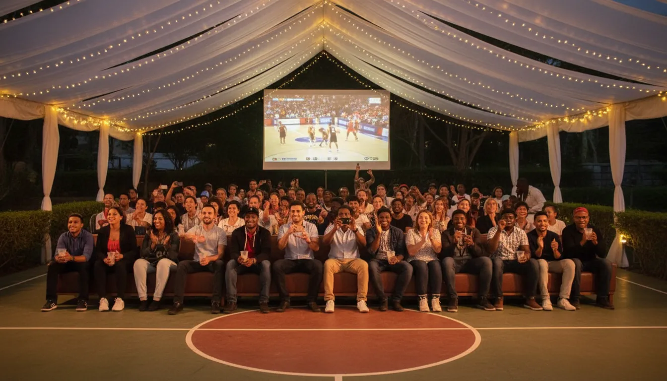 Friendly indoor basketball watch atmosphere for Fever vs Aces