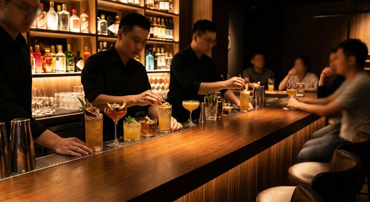 The Stage bar at Opera House Chinatown NYC