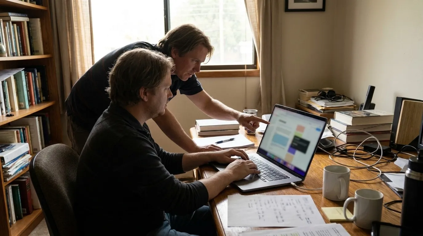 A photorealistic Paperpal versus Karpo scenario illustrating during the field day: karpo is built for decisions that change with context