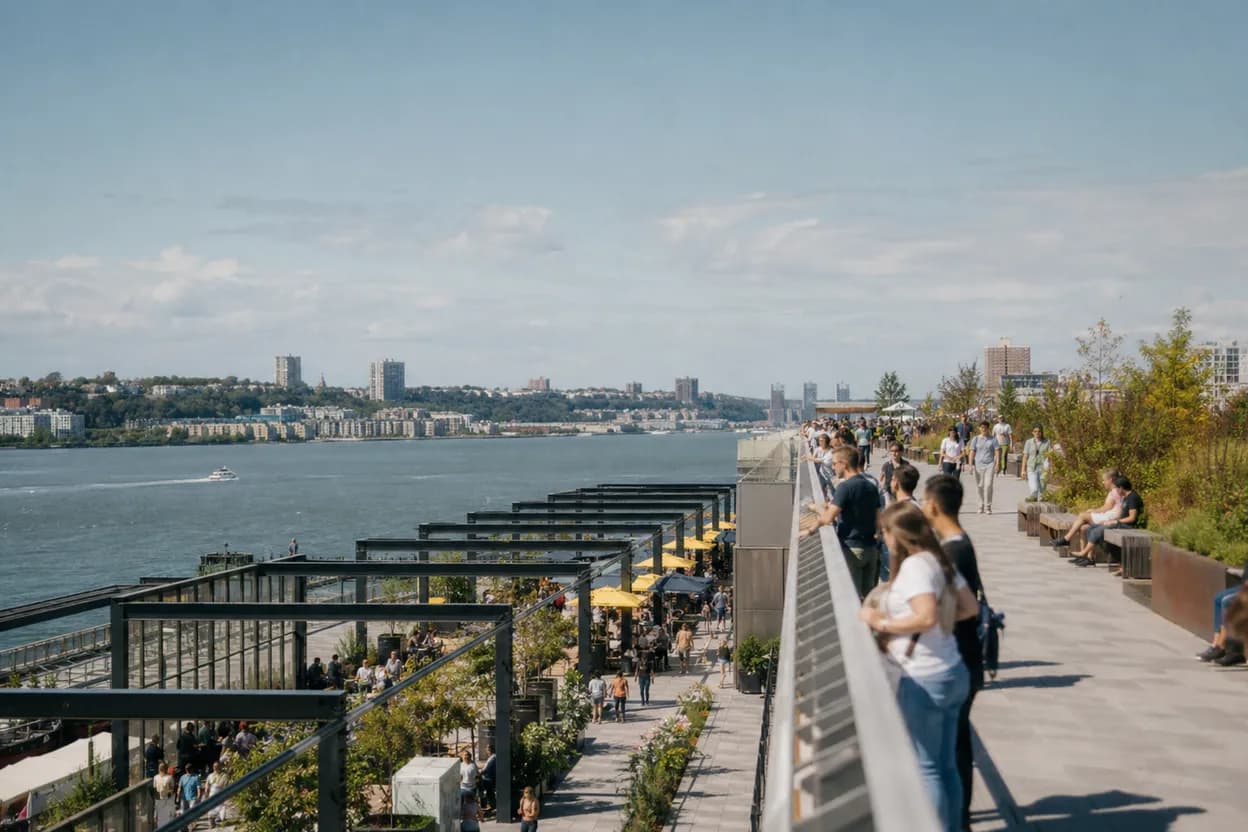 Cover scene for Pier 57 Rooftop Park: A Free Sunset Plan When the High Line Is Packed