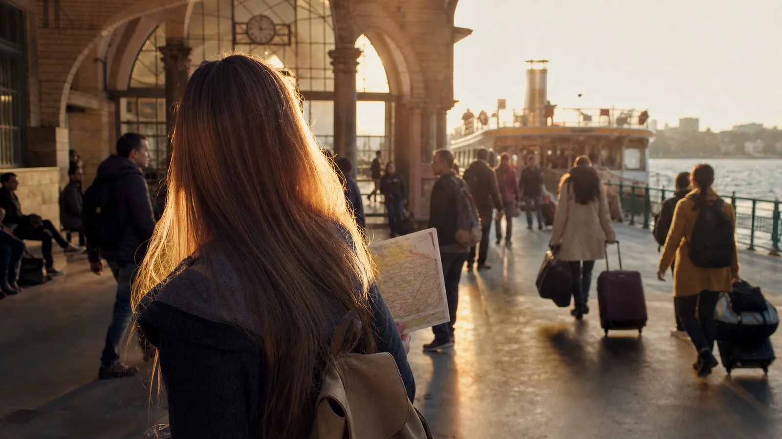 Photorealistic scene showing Karpo coordinating the wider day around redBus.