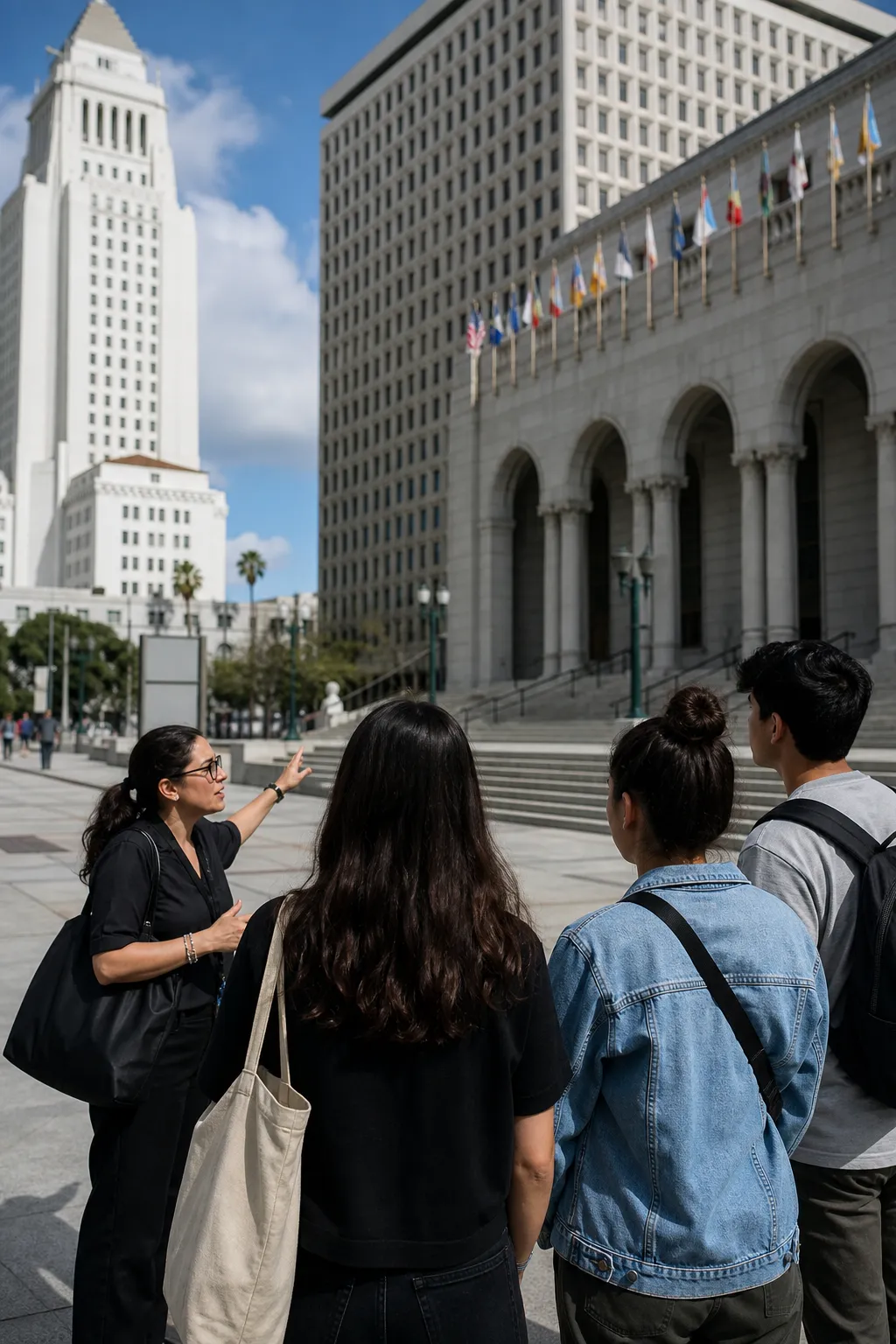 Cover for James B. Comey Career Context: LA Civic Center Legal History Walking Map in Los Angeles
