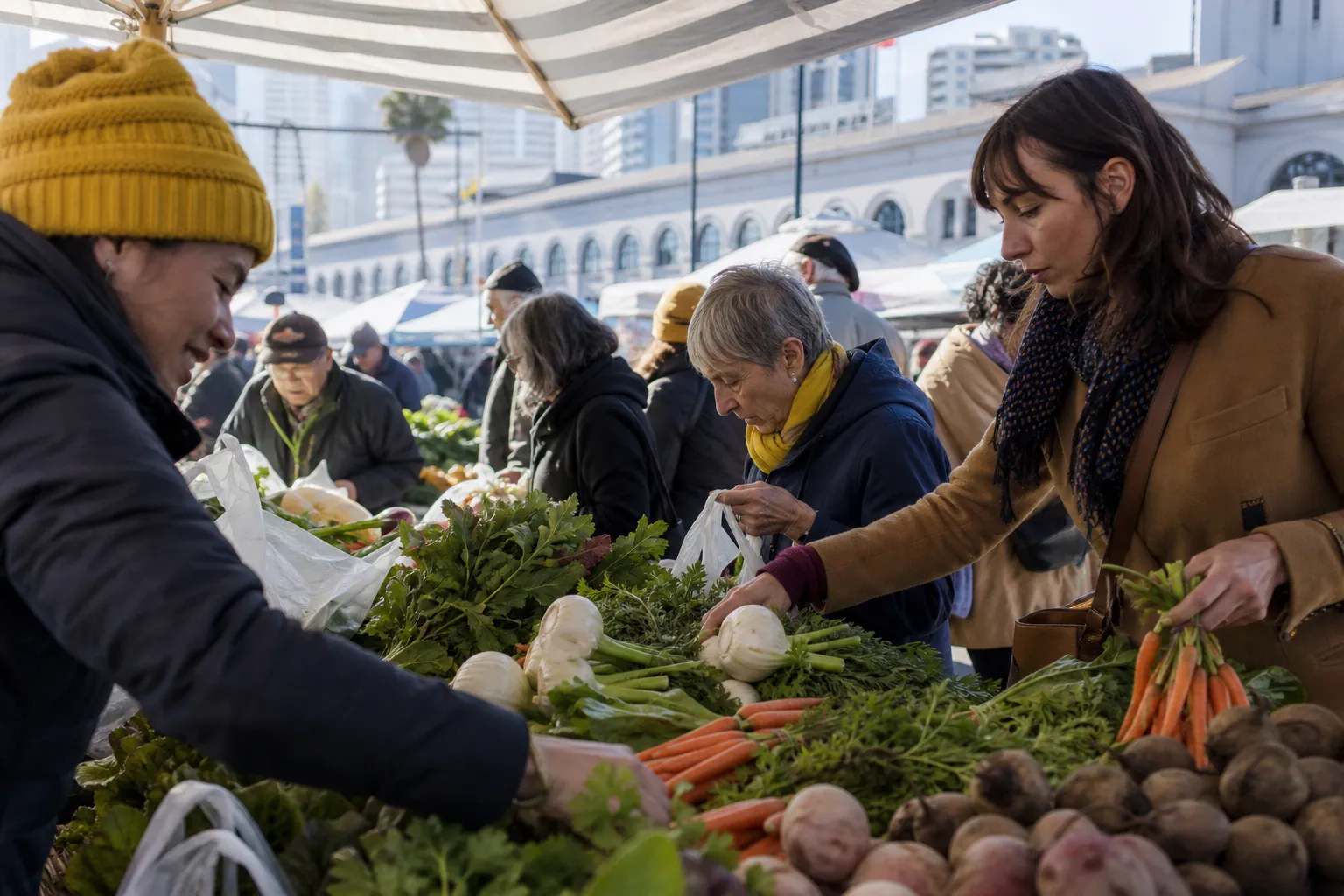 Local scene for Alycia Parks Match Update: SF Farmers Market Price Comparison Route in San Francisco