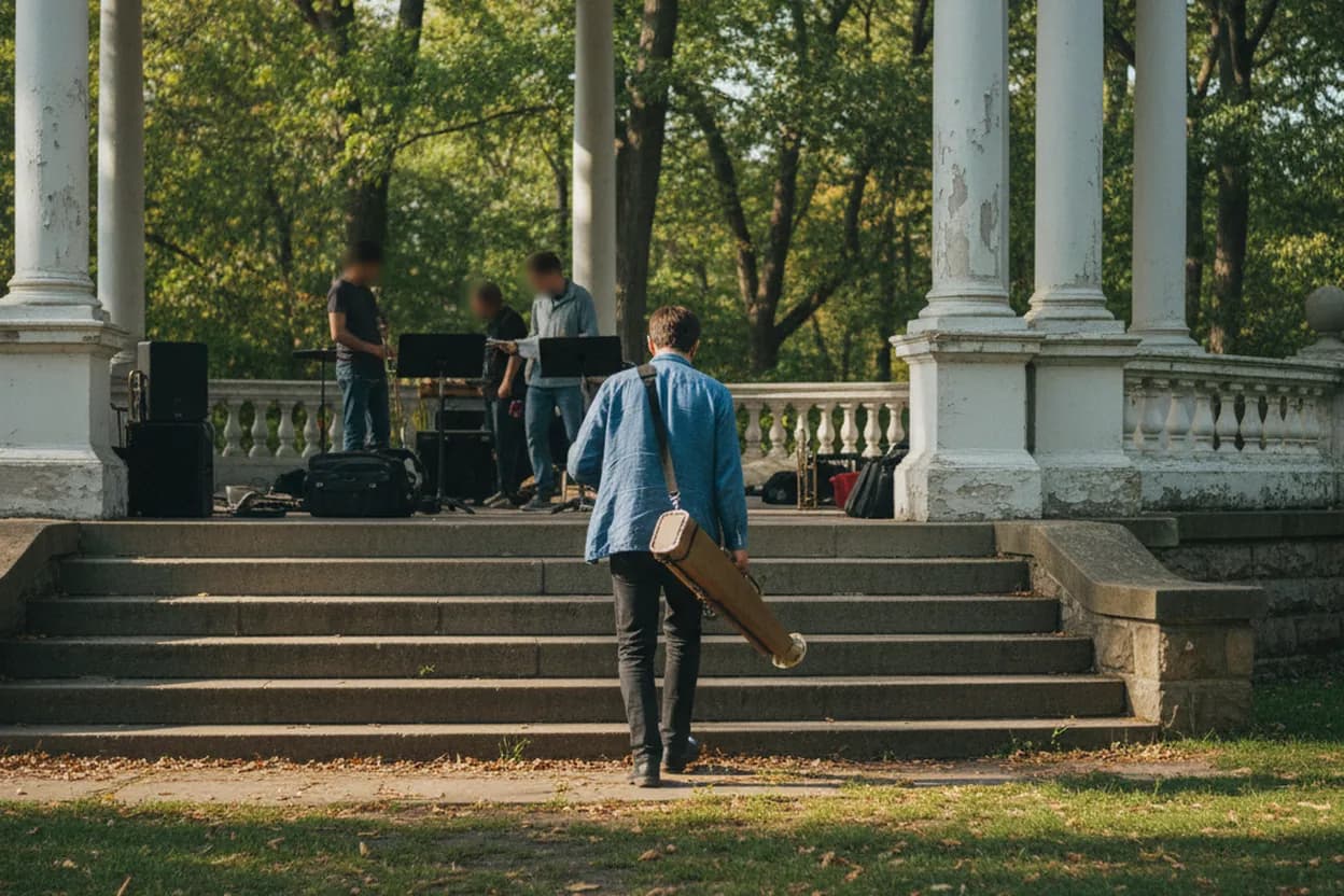 NYC experience scene for Queens Jazz Trail at Forest Park Bandshell for a Free Afro-Latin Night Under Trees