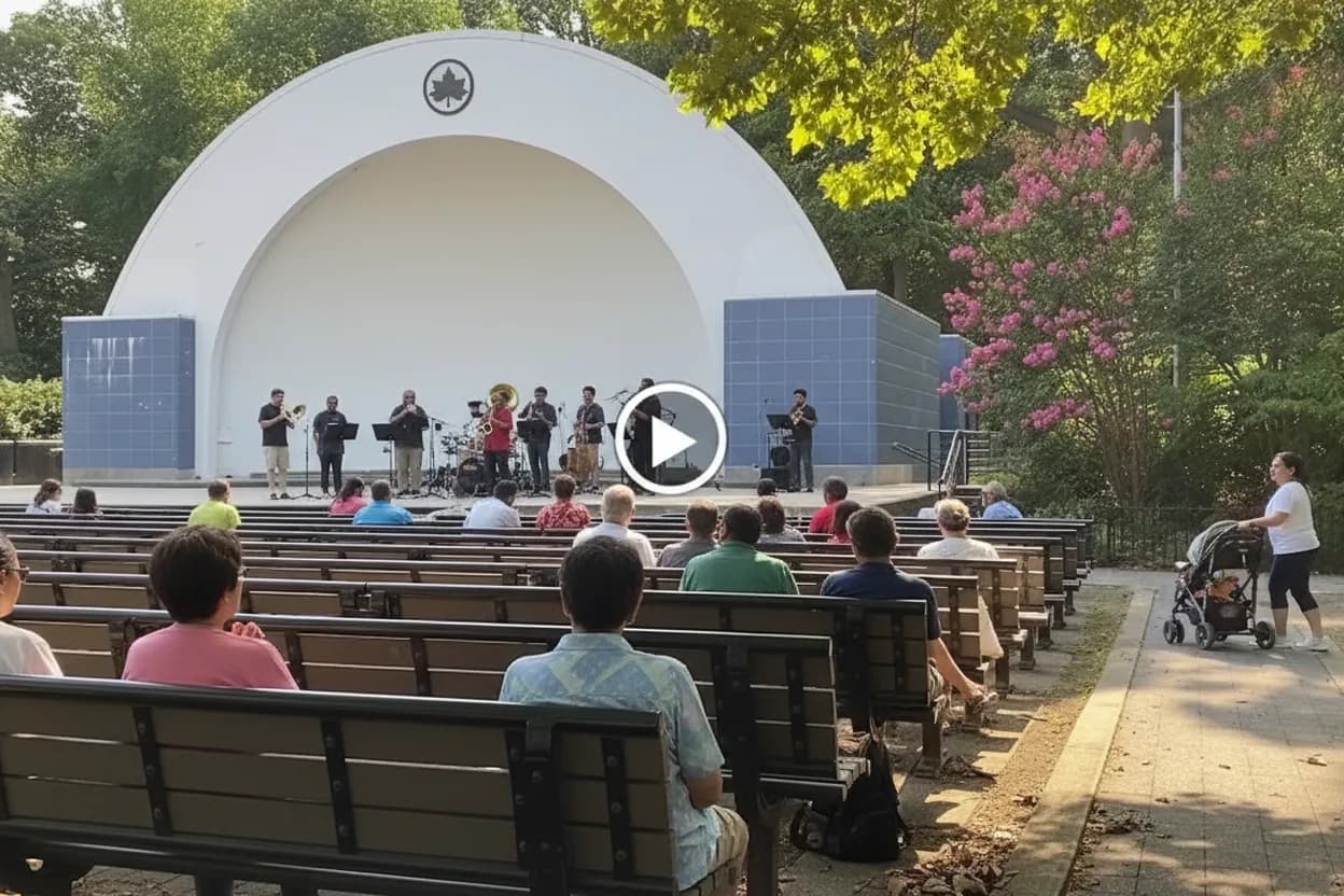 Cover scene for Queens Jazz Trail at Forest Park Bandshell for a Free Afro-Latin Night Under Trees
