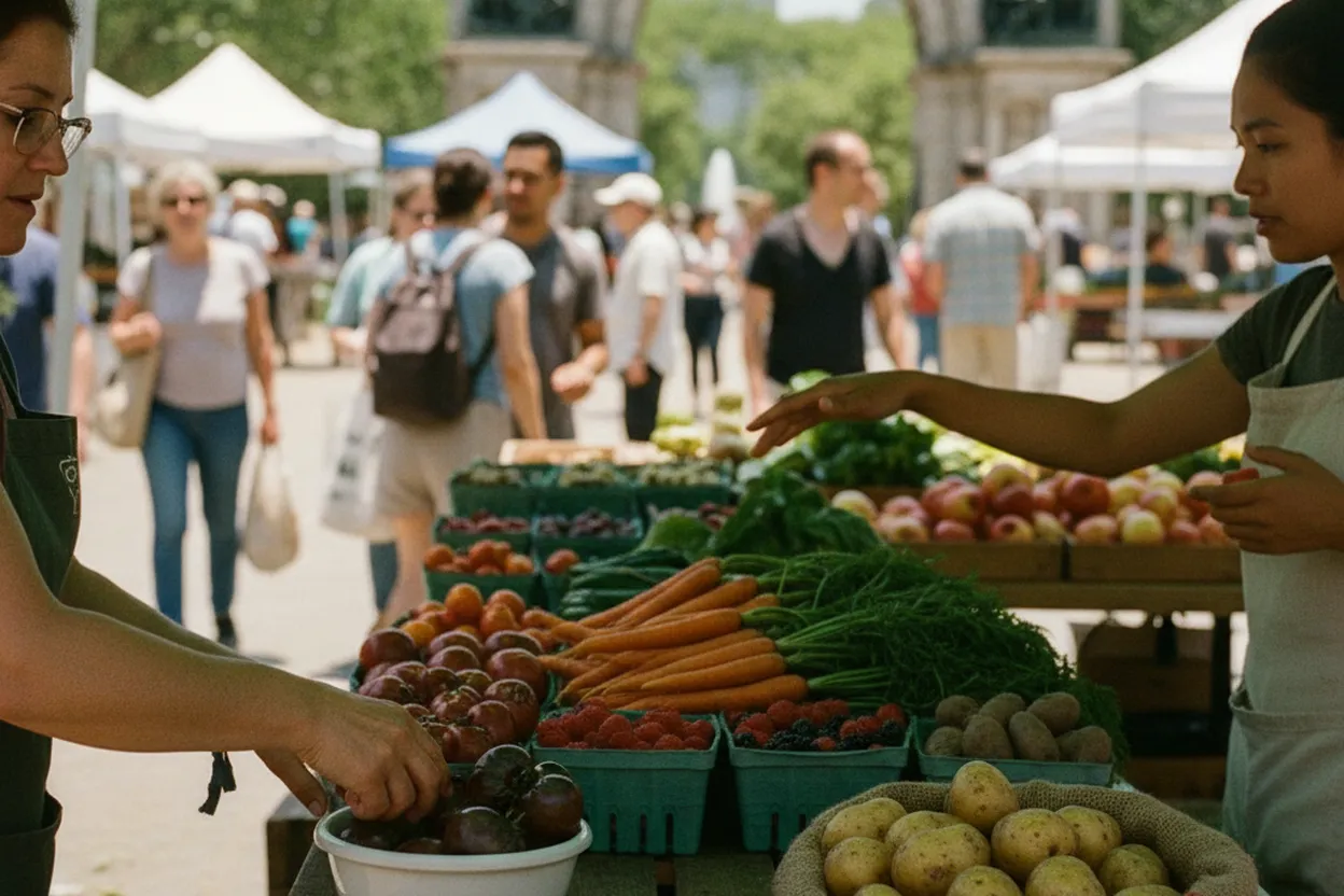 Editorial detail for Grand Army Plaza Greenmarket Lunchbox Test Before Grocery Costs Climb