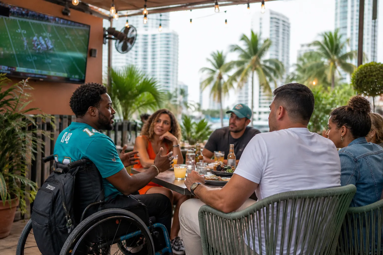 Local scene for stefon diggs Trade Debate: Miami Sports Bar Accessibility Checklist for Wheelchairs in Miami
