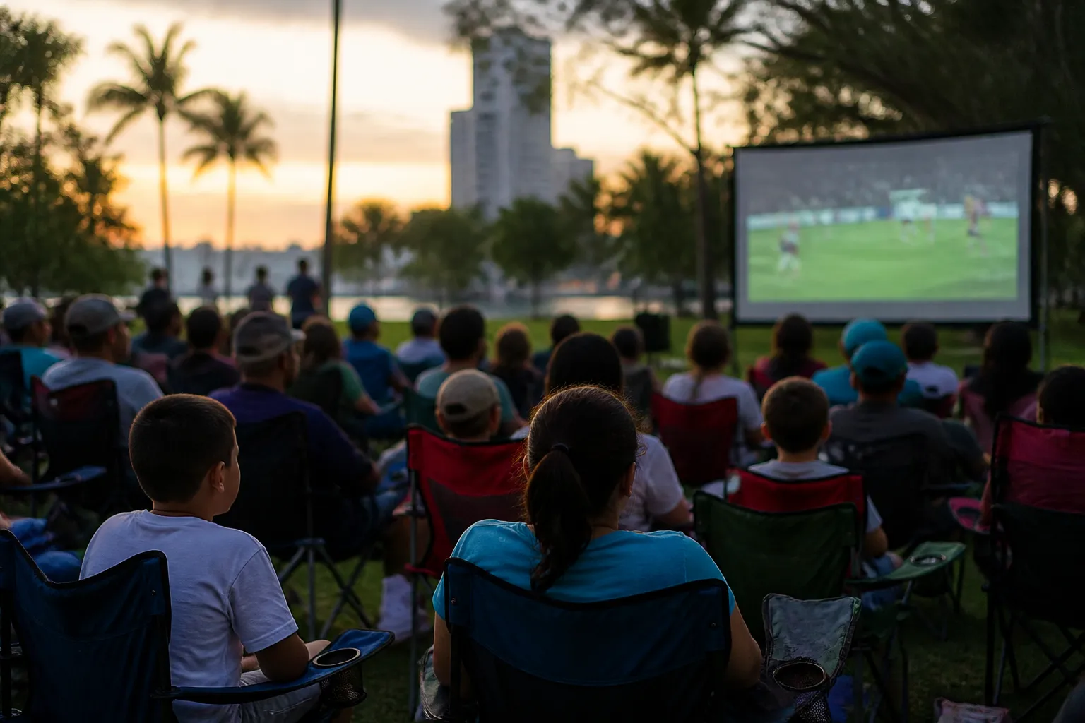 Local scene for lafc - guadalajara: Miami Outdoor Projection Screen Public Park Viewing Accessibility Checklist in Miami