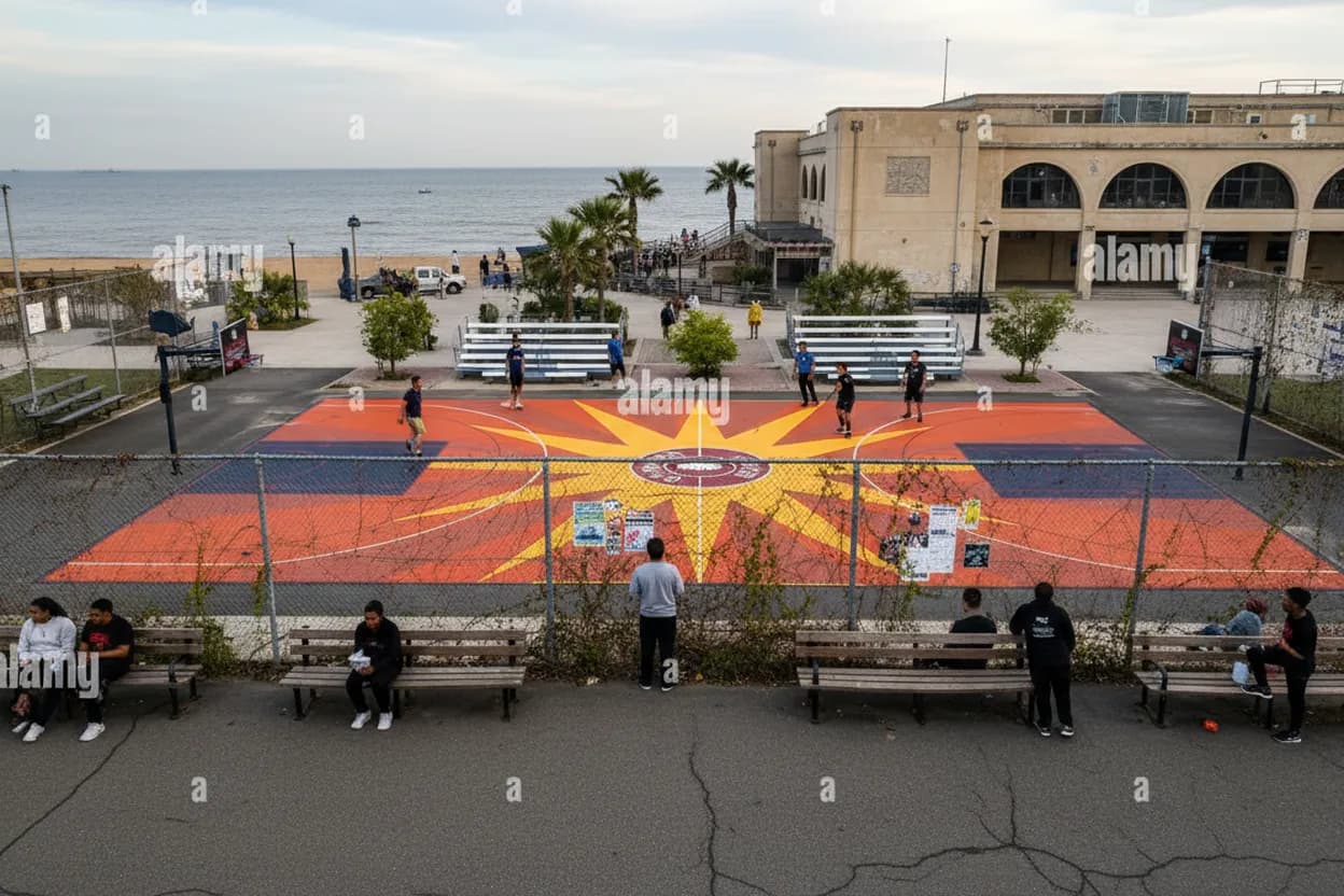 Cover scene for Orchard Beach Courts: A Bronx Handball Hang Before the Shoreline Wind Picks Up