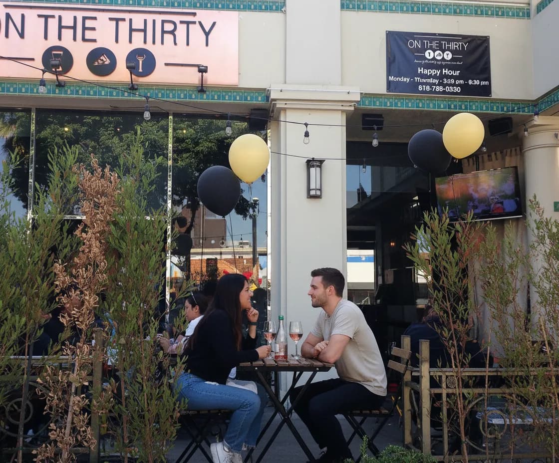 Photorealistic editorial scene for Downtown LA Wine Dates That Feel Relaxed Not Overplanned Guide in Los Angeles.