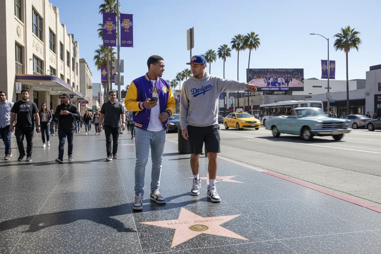 Photorealistic editorial scene for How to Plan Around the NBA Schedule in Los Angeles in Los Angeles.