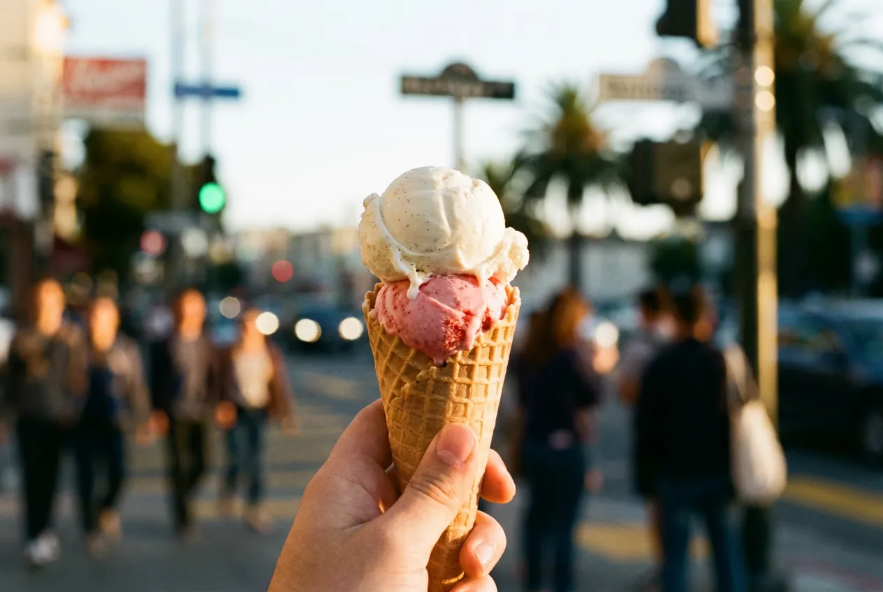 Sundown Cinema in Dolores Park, San Francisco — scene photograph