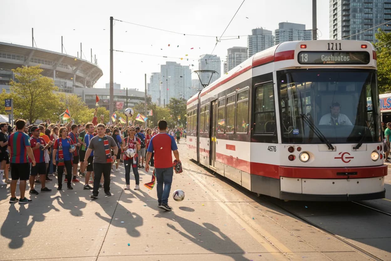 Toronto BMO Field: Streetcar Plan route image
