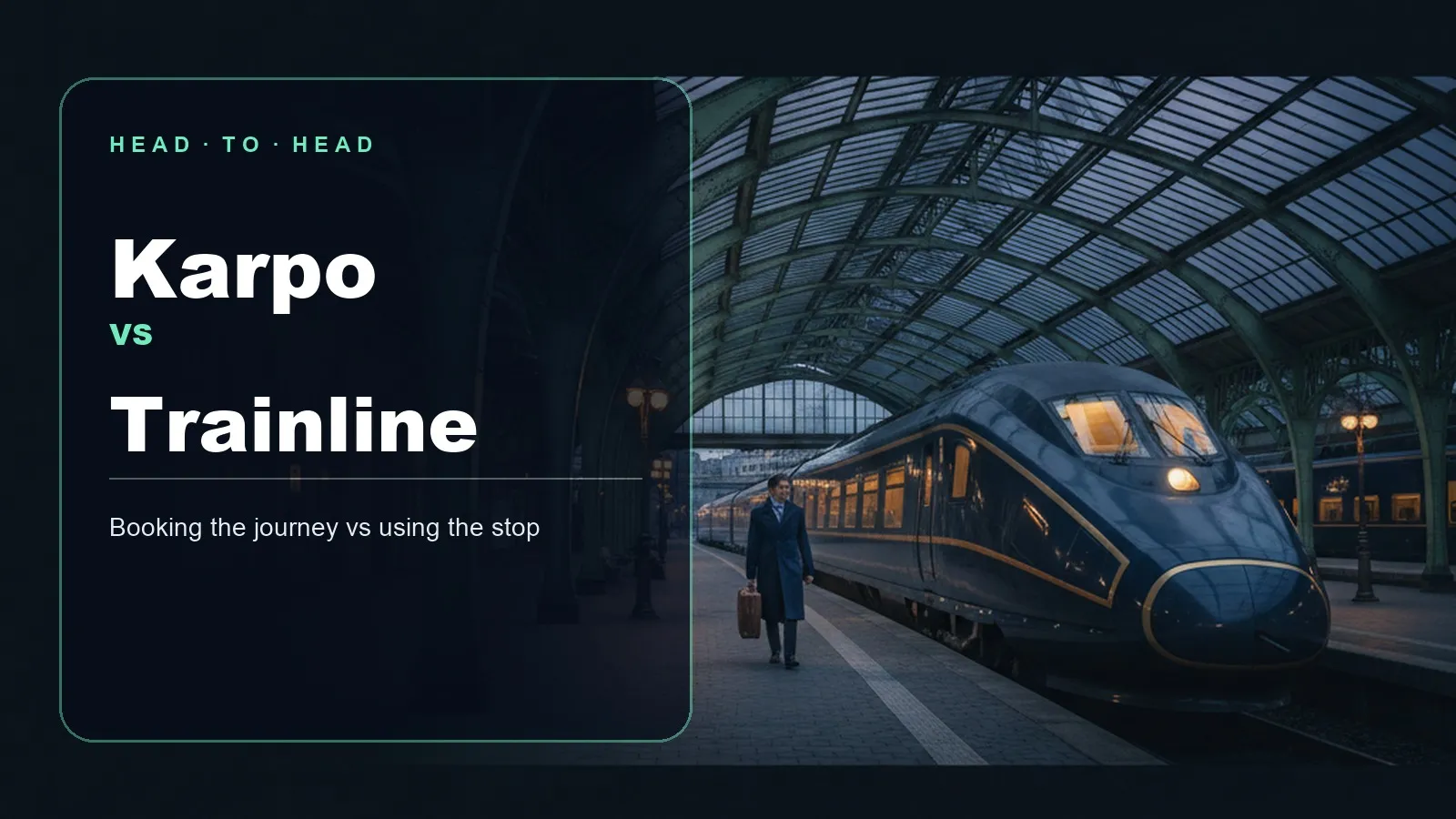 Editorial comparison of Karpo and Trainline