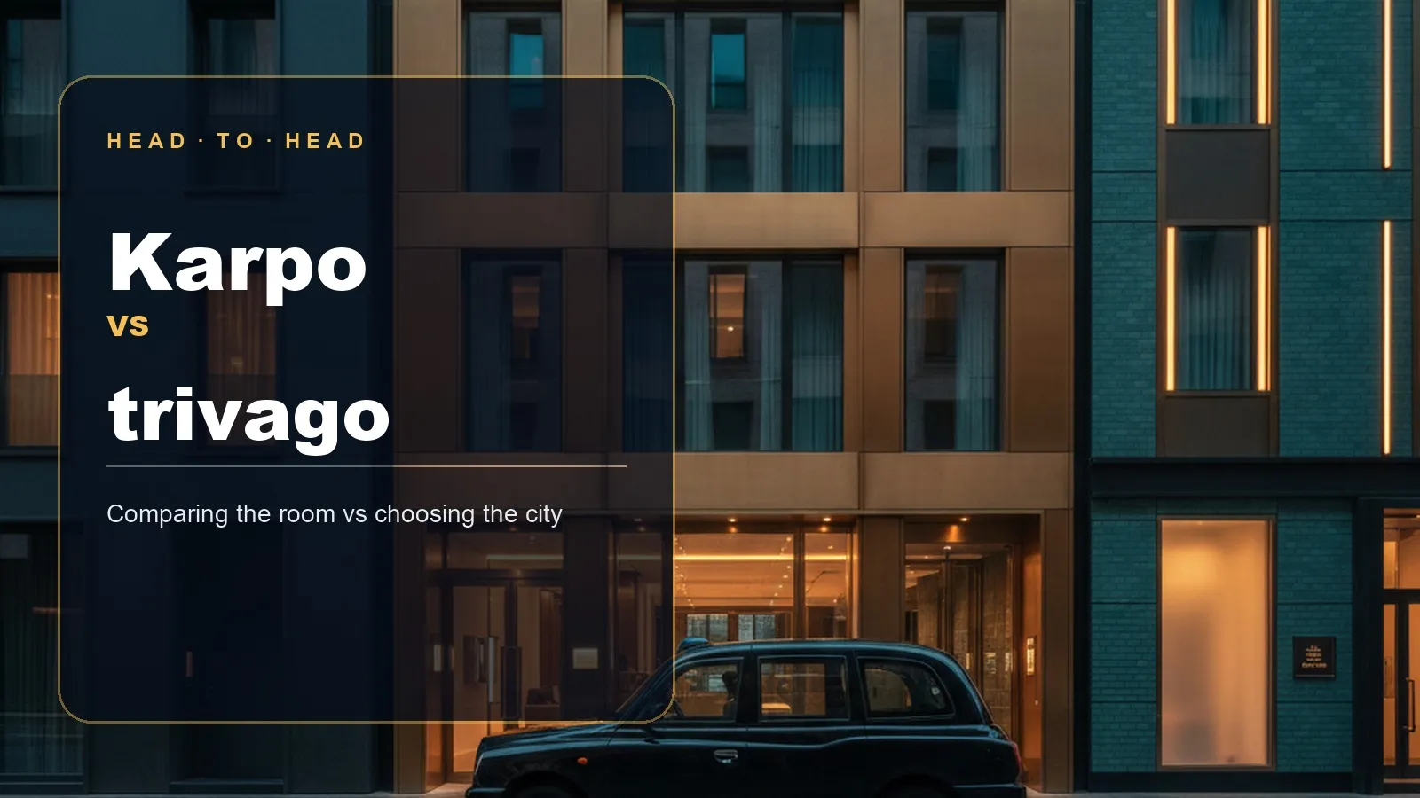 Editorial comparison of Karpo and trivago