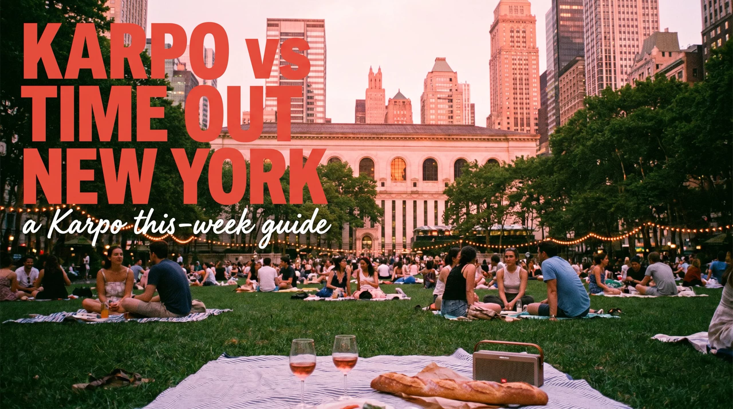 Karpo vs Time Out New York: A 'Things to Do This Week' List vs the Feed That Already Knows You Saw the Show