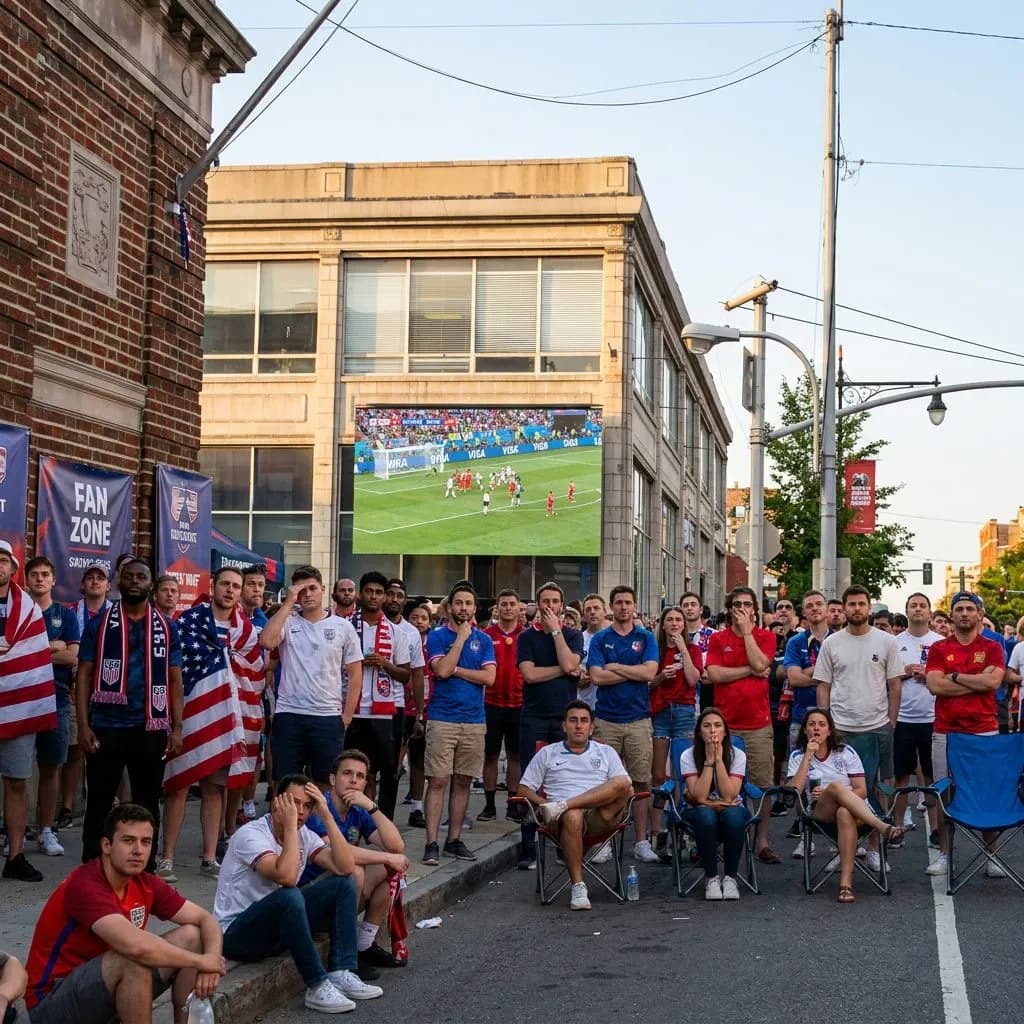Fans following the World Cup 2026 knockout stage
