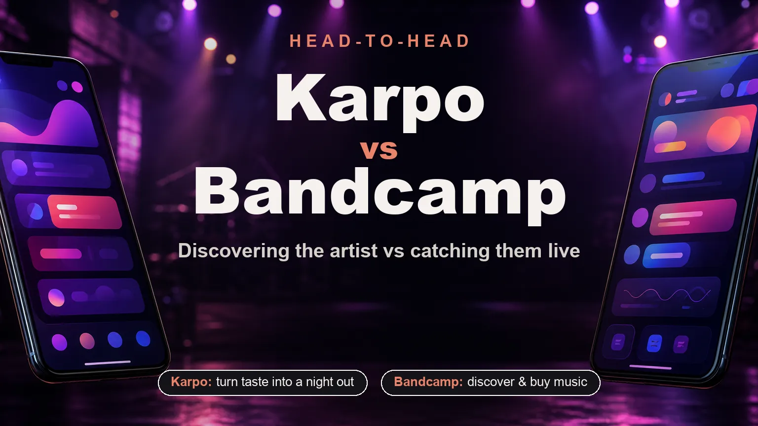 Head-to-head cover: Karpo vs Bandcamp