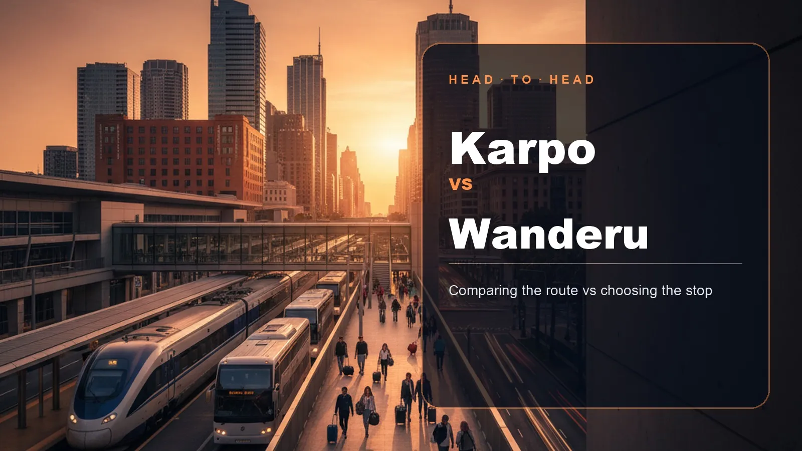 Editorial comparison of Karpo and Wanderu