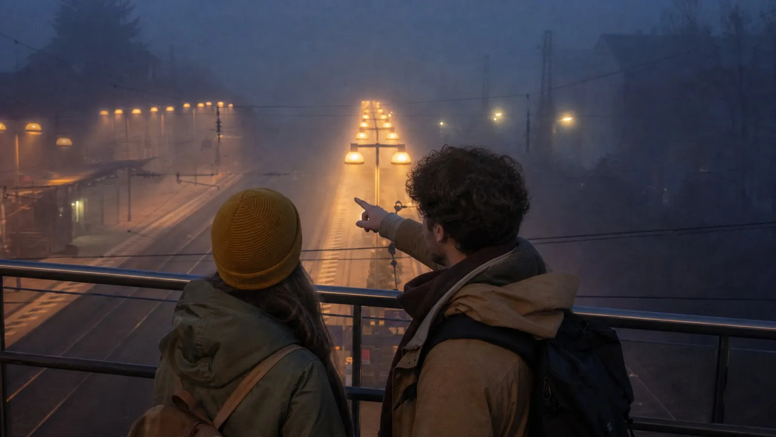 Photorealistic scene showing Karpo coordinating the wider day around what3words.